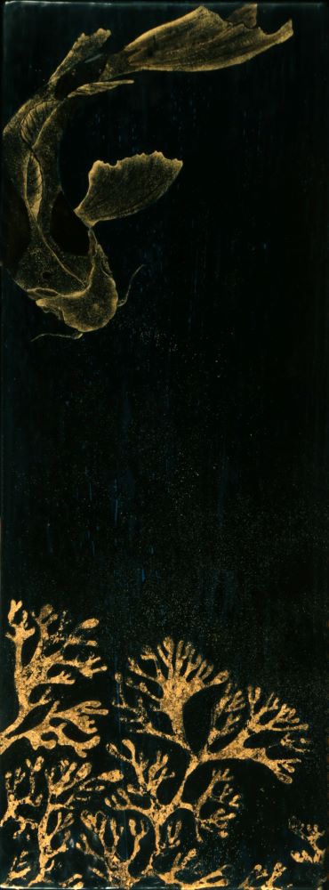 Tableau-laque-noir-or-Mùllus-Babão
