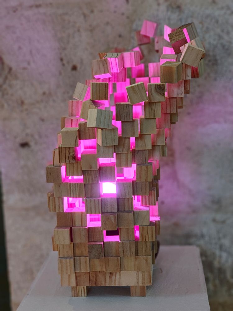 Lampe cubique tendance