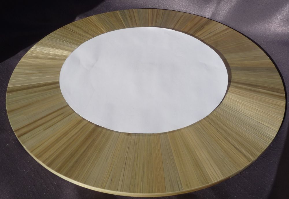 Miroir grand tendance blanc casse