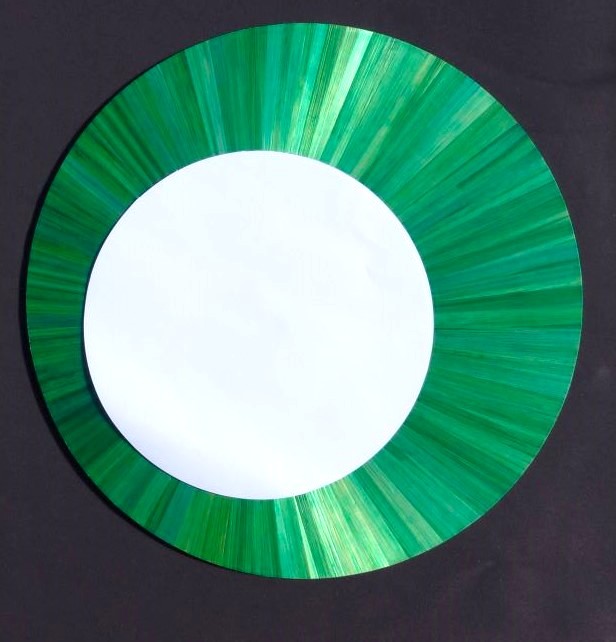 Miroir vert decale tendance