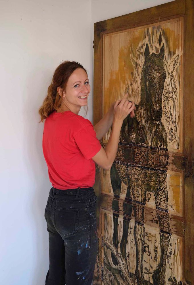 Tereza Lochmann - cours de dessin - cours de gravure sur bois