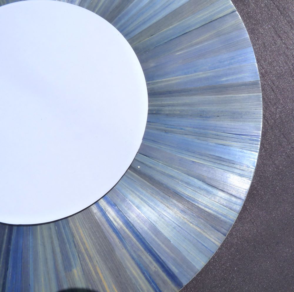 miroir tendance en degrade de bleu