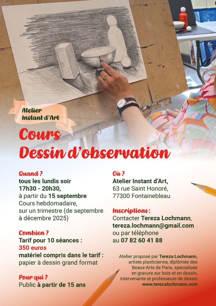 Cours de dessin Fontainebleau