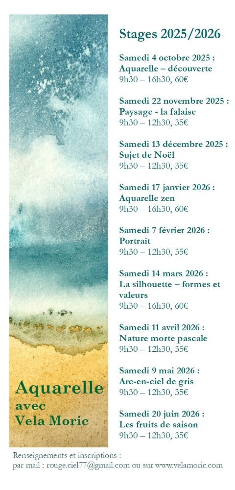Stages aquarelle Fontainebleau