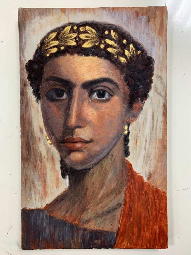 Tableau visage peinture
